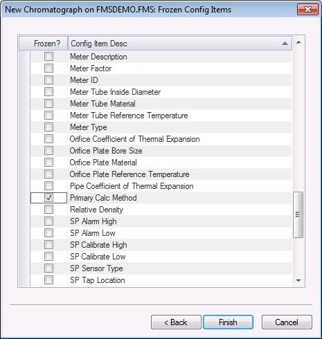 Frozen Config Items